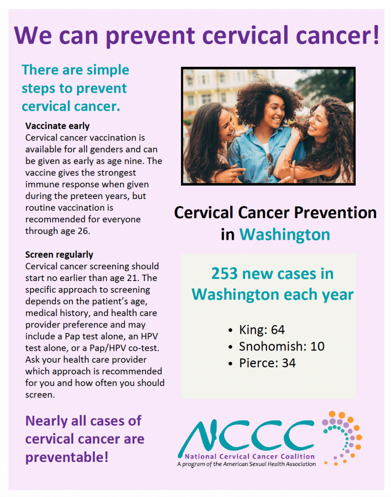 Cervical Cancer Prevention in Washington