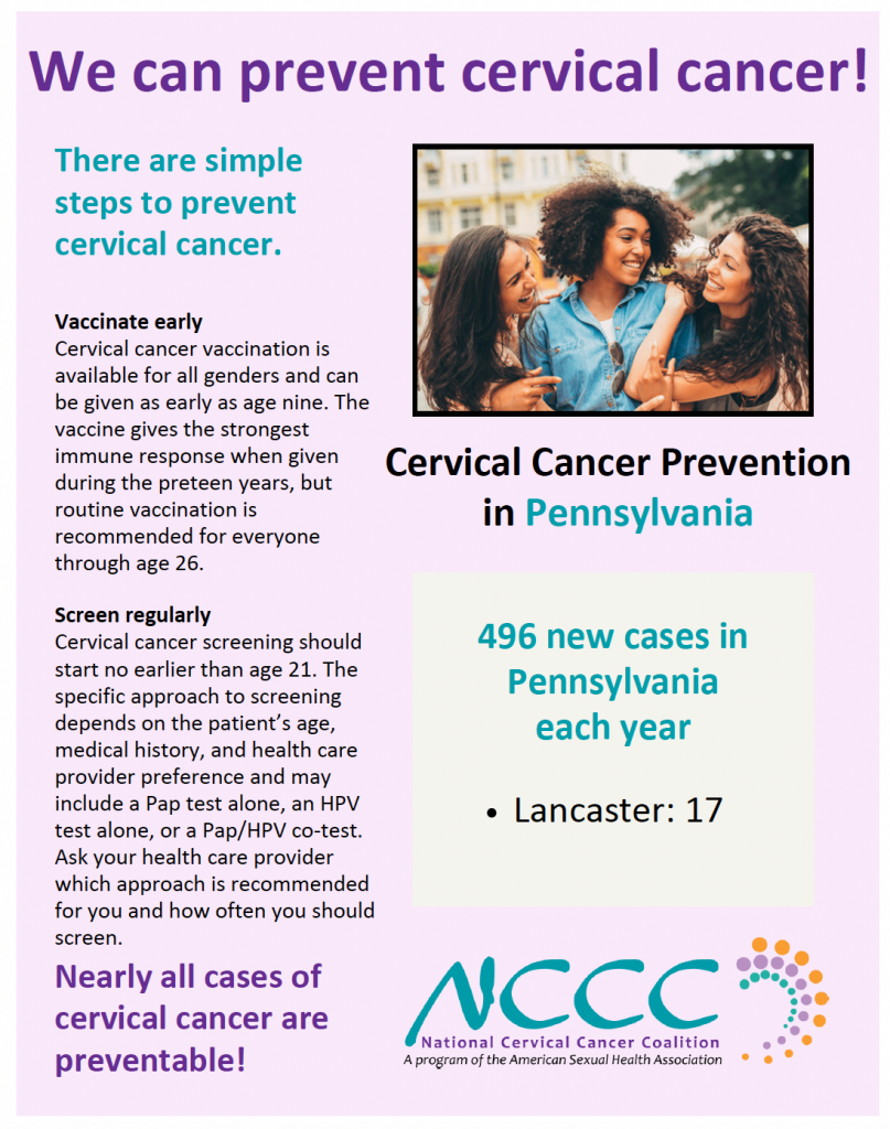 Cervical Cancer Prevention in Pennsylvania