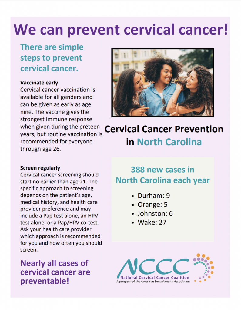 Cervical Cancer Prevention in North Carolina