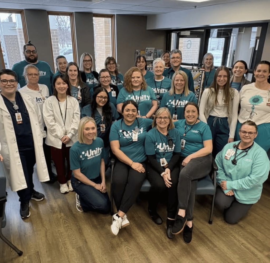 Unity Medical Center celebrating Teal Tuesday